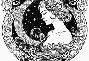 Aquarius sign tattoo idea