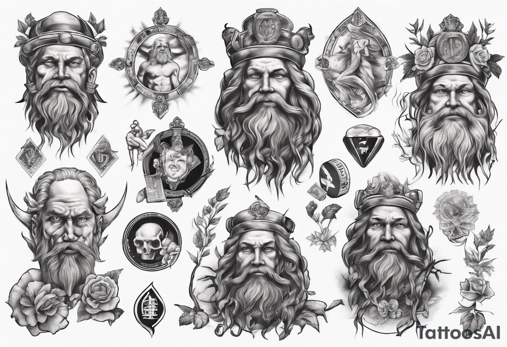 swedish god with money tattoo idea