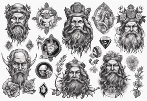 swedish god with money tattoo idea
