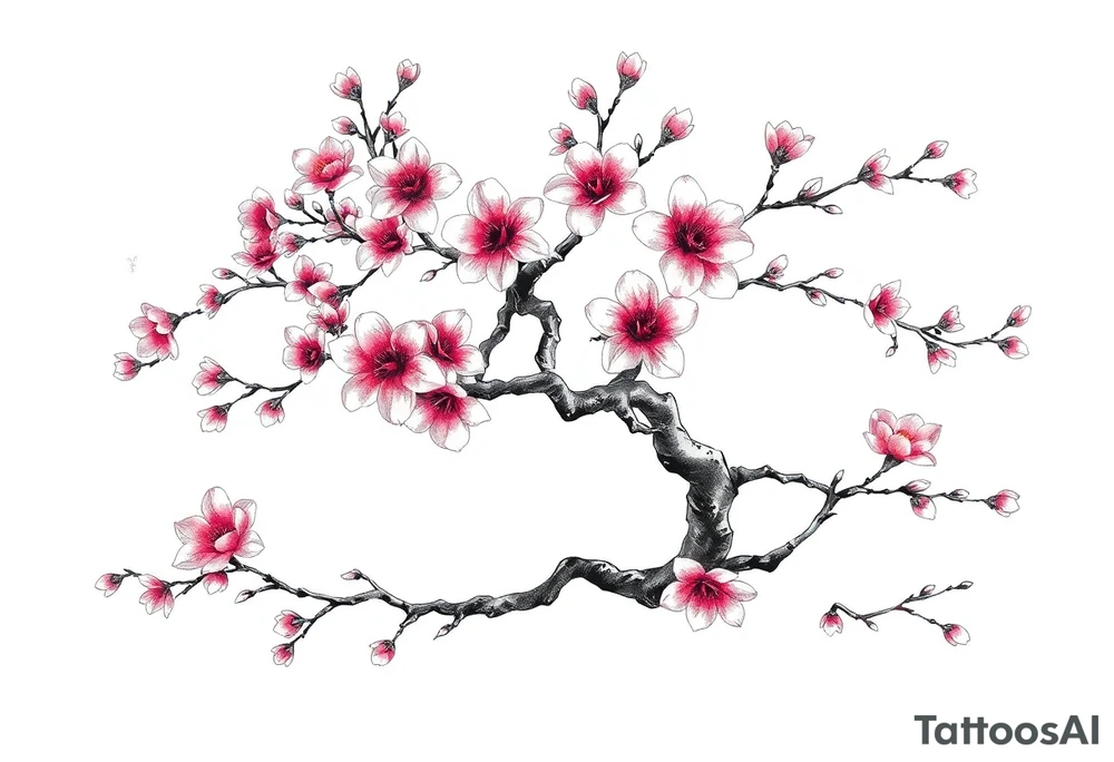cherryblossom tree tattoo idea