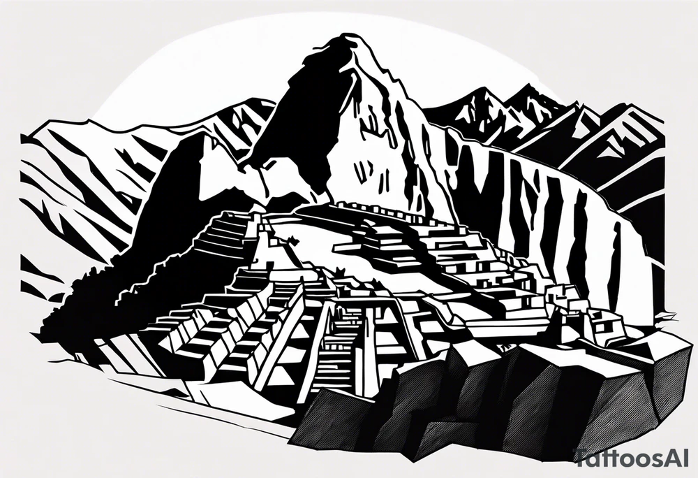 Machu Picchu tattoo idea