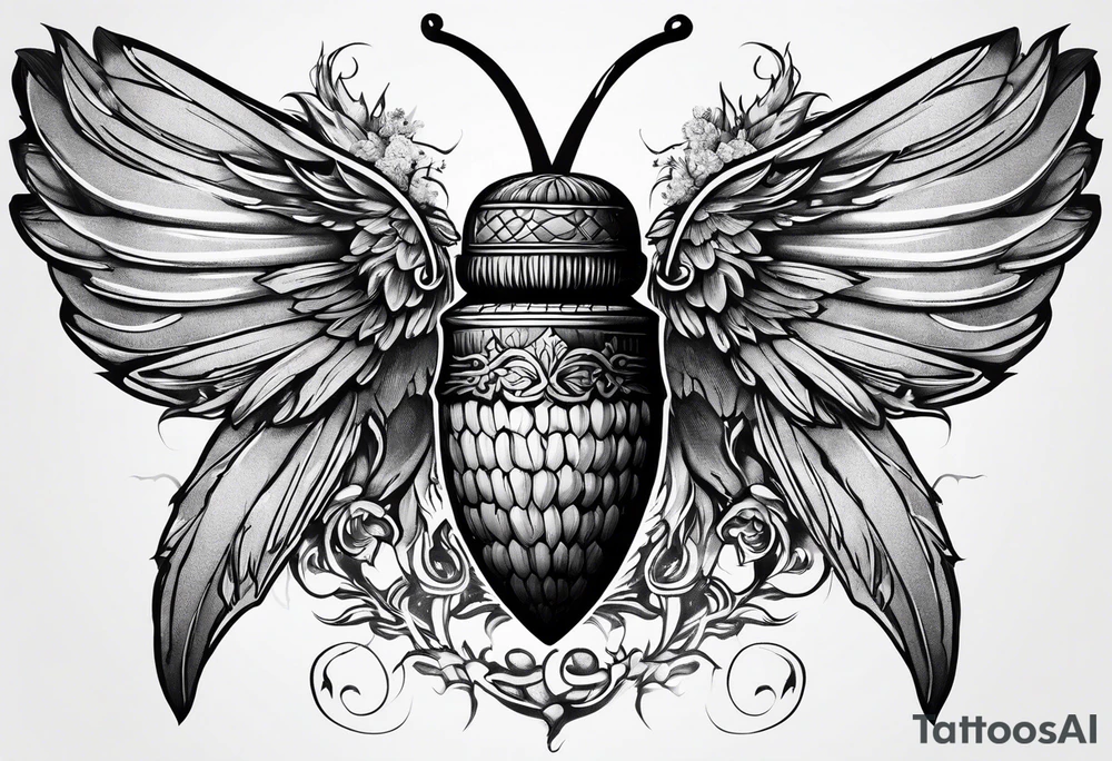acorn, wings tattoo idea