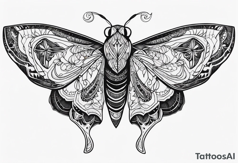 Moth tattoo idea