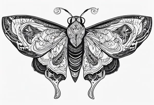 Moth tattoo idea