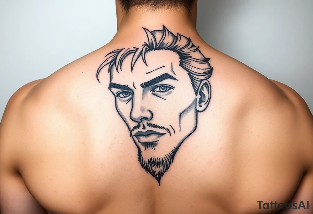 summer face tattoo idea