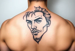 summer face tattoo idea