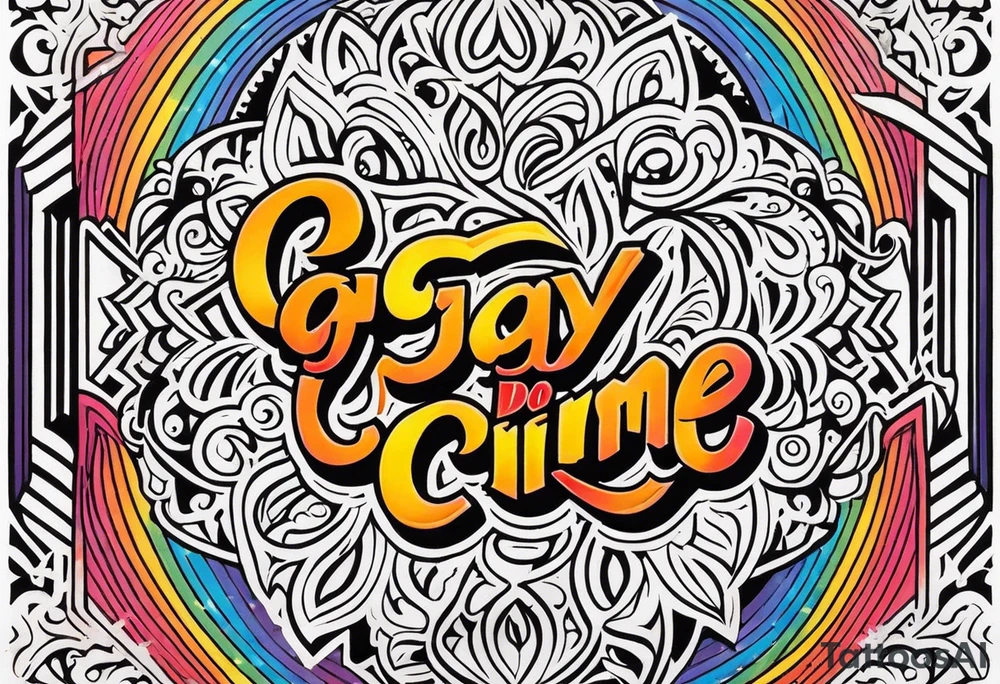 Be gay do crime tattoo idea