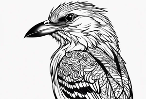 bird smoking cigarette tattoo idea