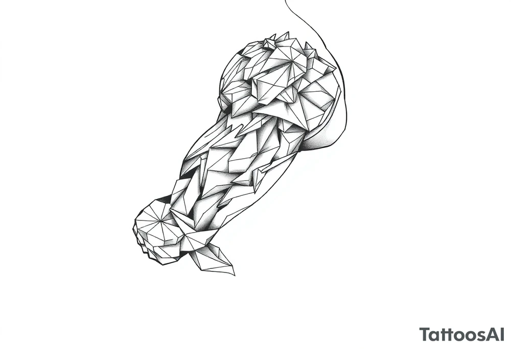 geometric tattoo idea