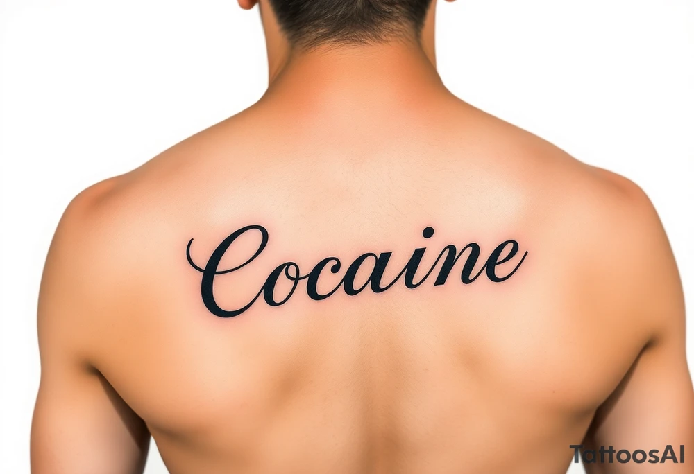 Cocaine written on somebody's foot to be tattooed tattoo idea