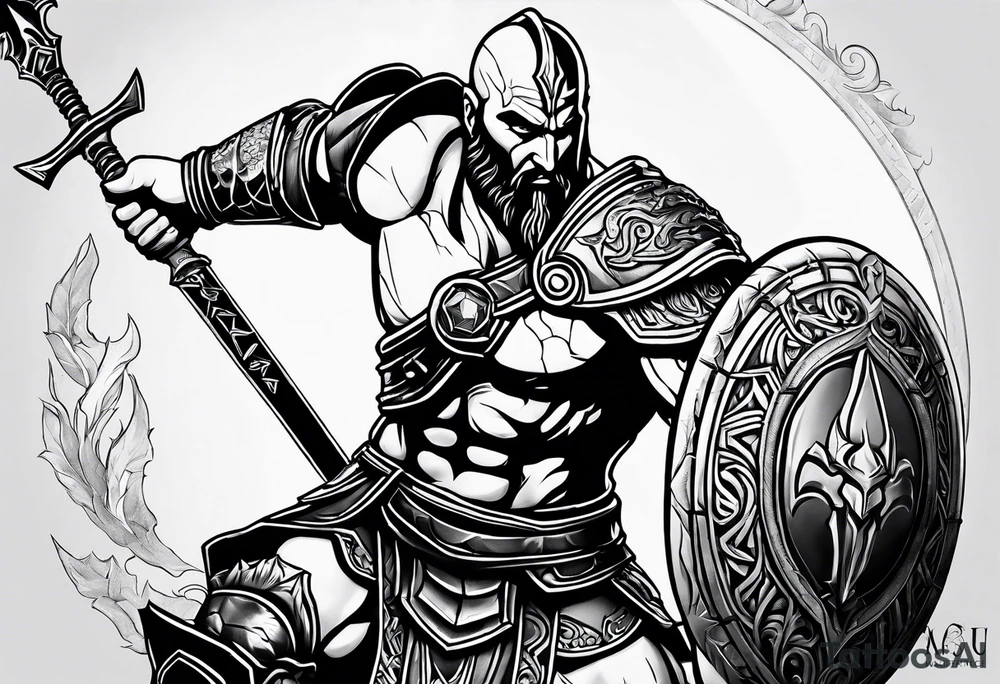 Ares God of War tattoo idea