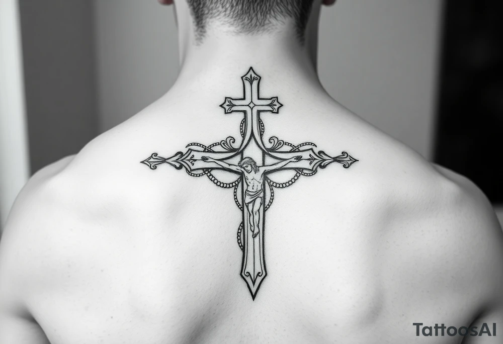 Jesus crosses tattoo idea
