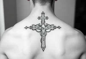 Jesus crosses tattoo idea