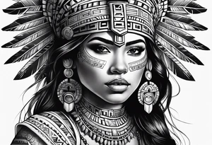 aztec princess tattoo idea