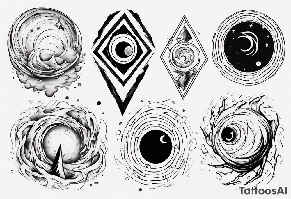 black hole tattoo idea