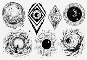 black hole tattoo idea