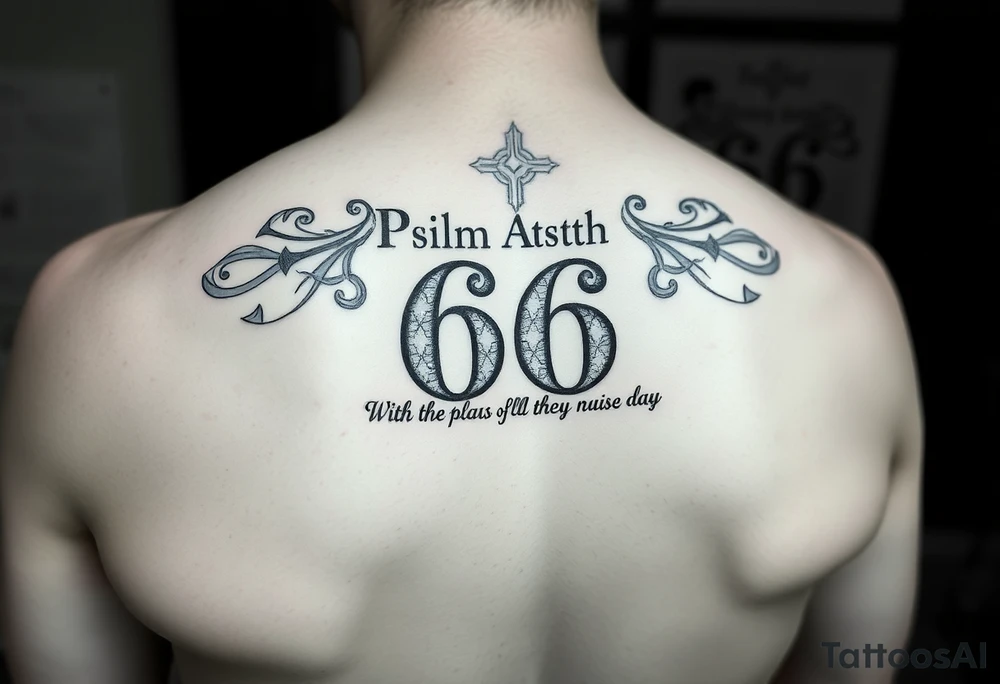 Psalm 66 tattoo idea