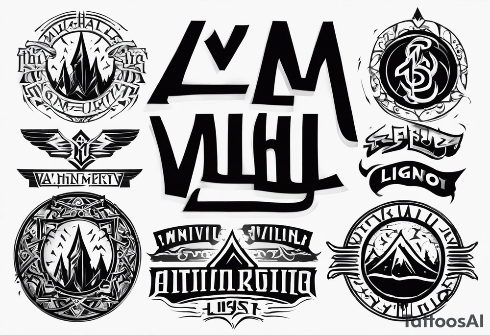 Valhalla mist fog lightning tattoo idea