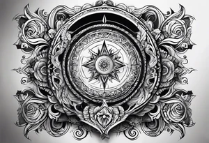 infinity shape tattoo idea