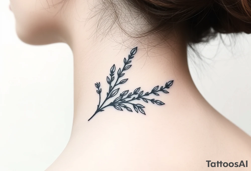 sage bundle tattoo idea