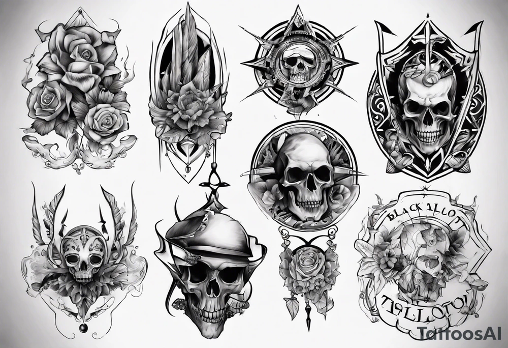 black talbot tattoo idea