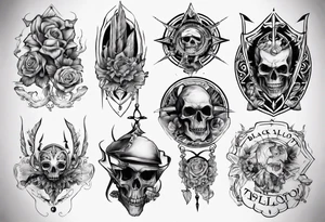 black talbot tattoo idea
