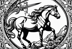 Leo and sagittarius symbols tattoo idea