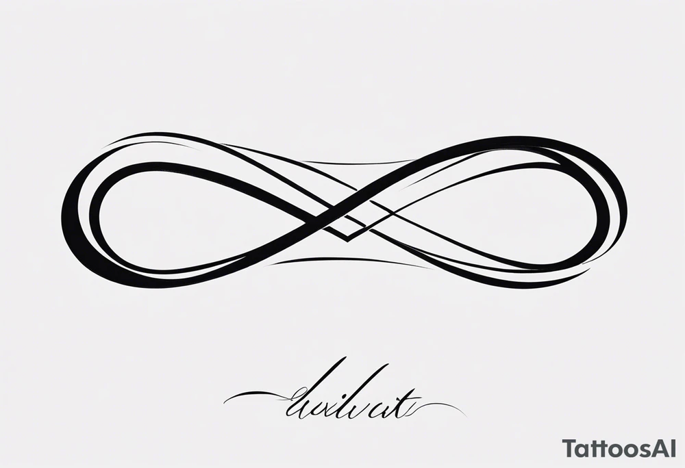 Infinity symbol tattoo idea