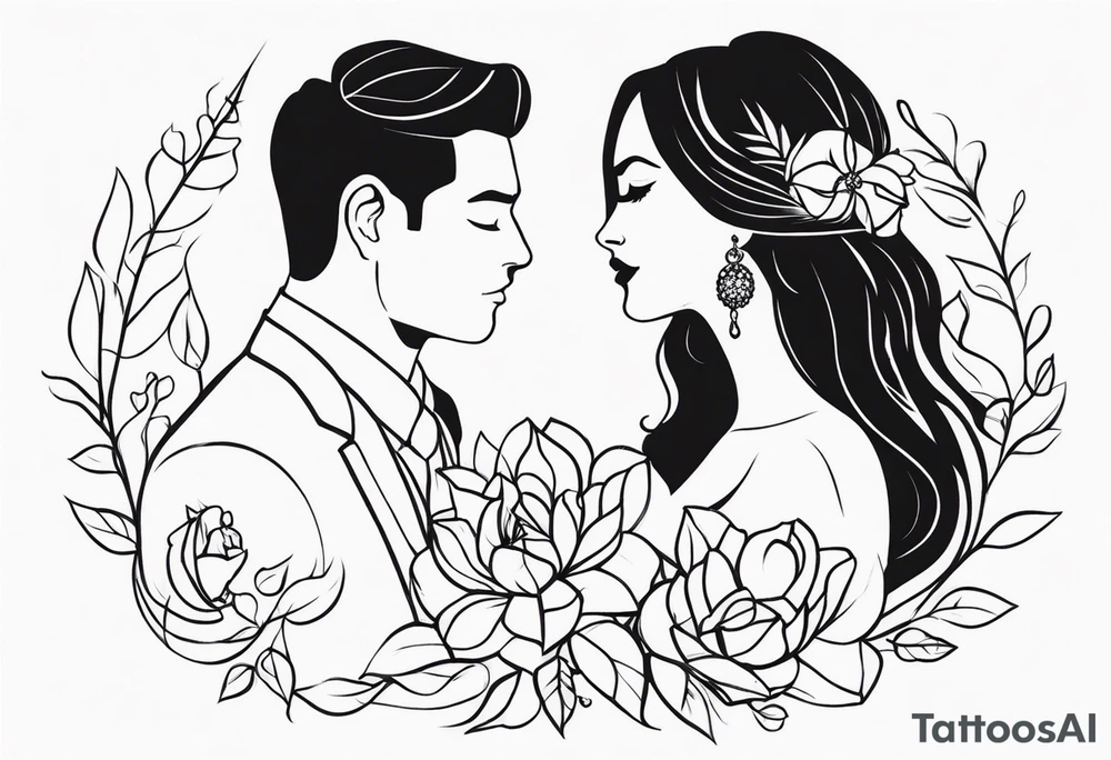 COUPLE WEDDING tattoo idea