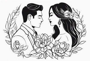 COUPLE WEDDING tattoo idea