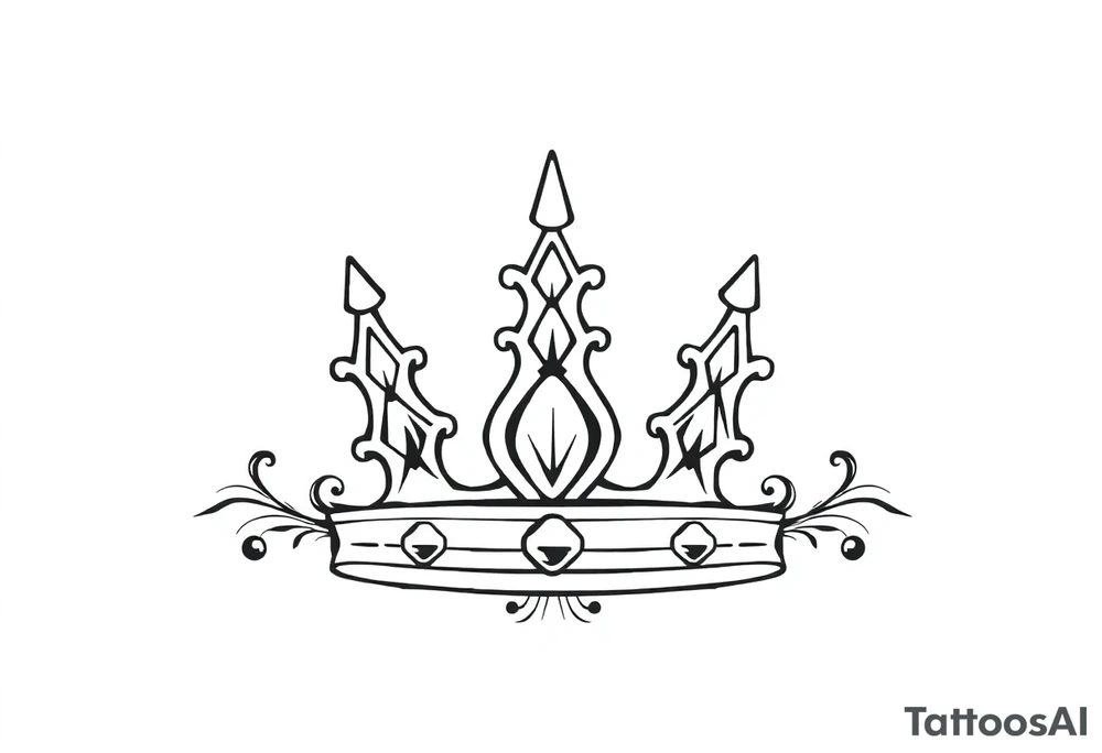 Crown tattoo idea