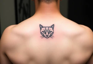 black cat tattoo idea