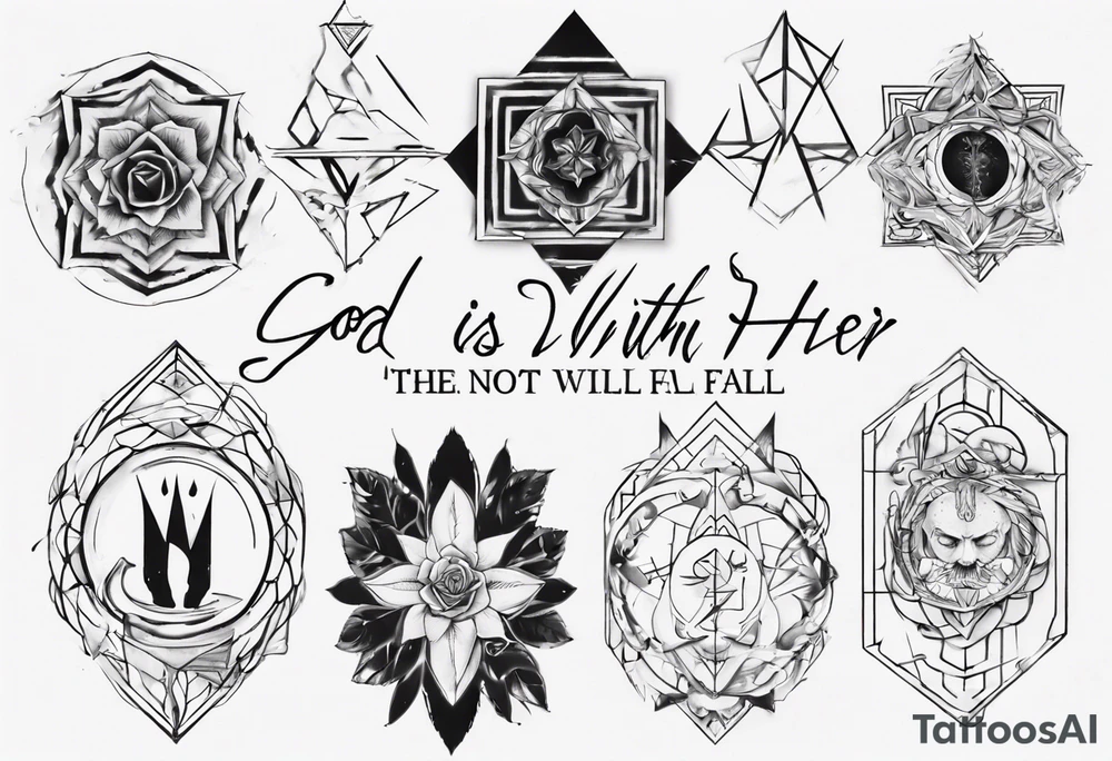 God is within her, she will not fall tattoo idea