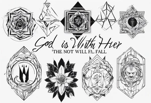 God is within her, she will not fall tattoo idea