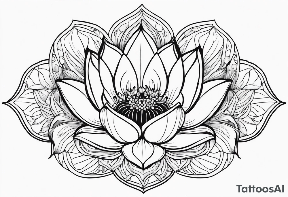 ggloating lotus flowers tattoo idea