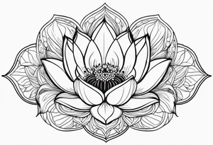 ggloating lotus flowers tattoo idea