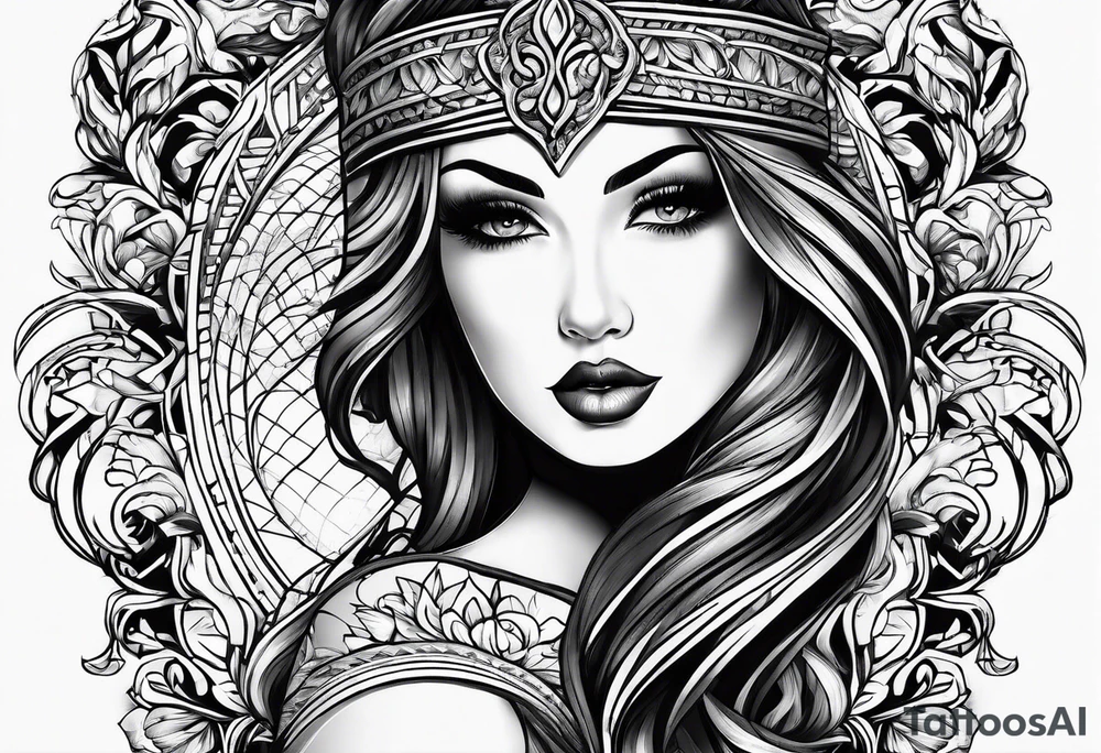 Drapery fabric tattoo idea