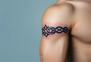 Celtic knot band tattoo idea