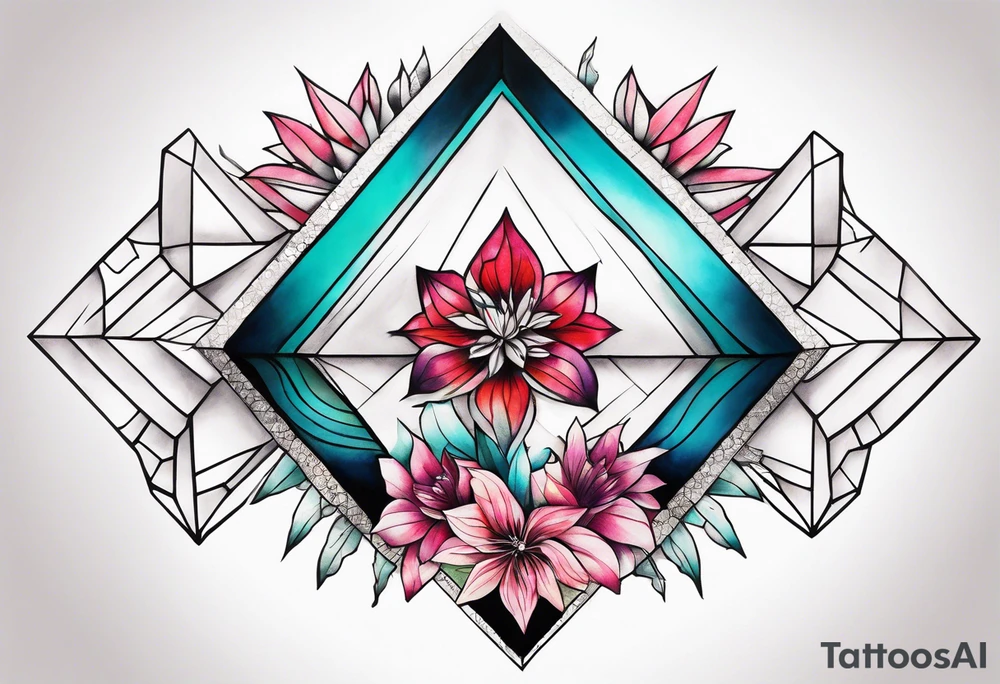 Crystals tattoo idea