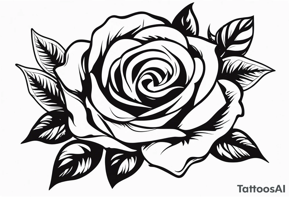 Vine Rose tattoo idea