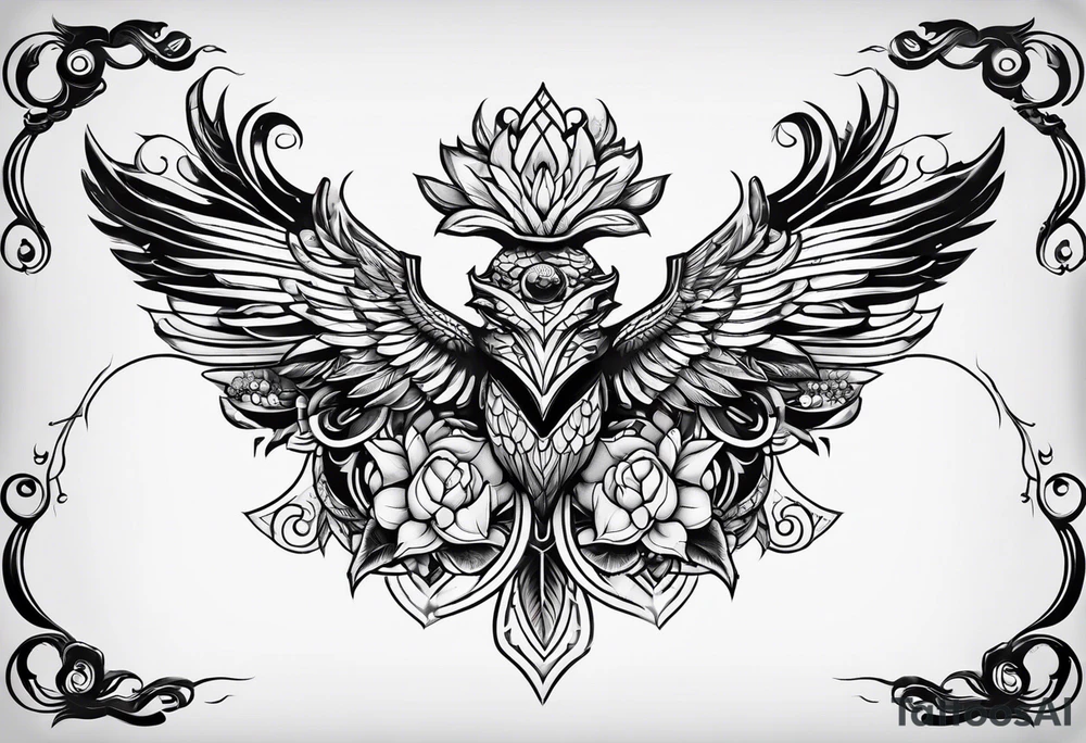 Neo-traditional tattoo idea