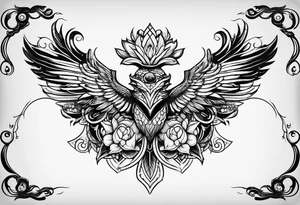Neo-traditional tattoo idea