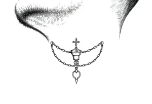 Traditional Russian orthodox censer chains tattoo idea