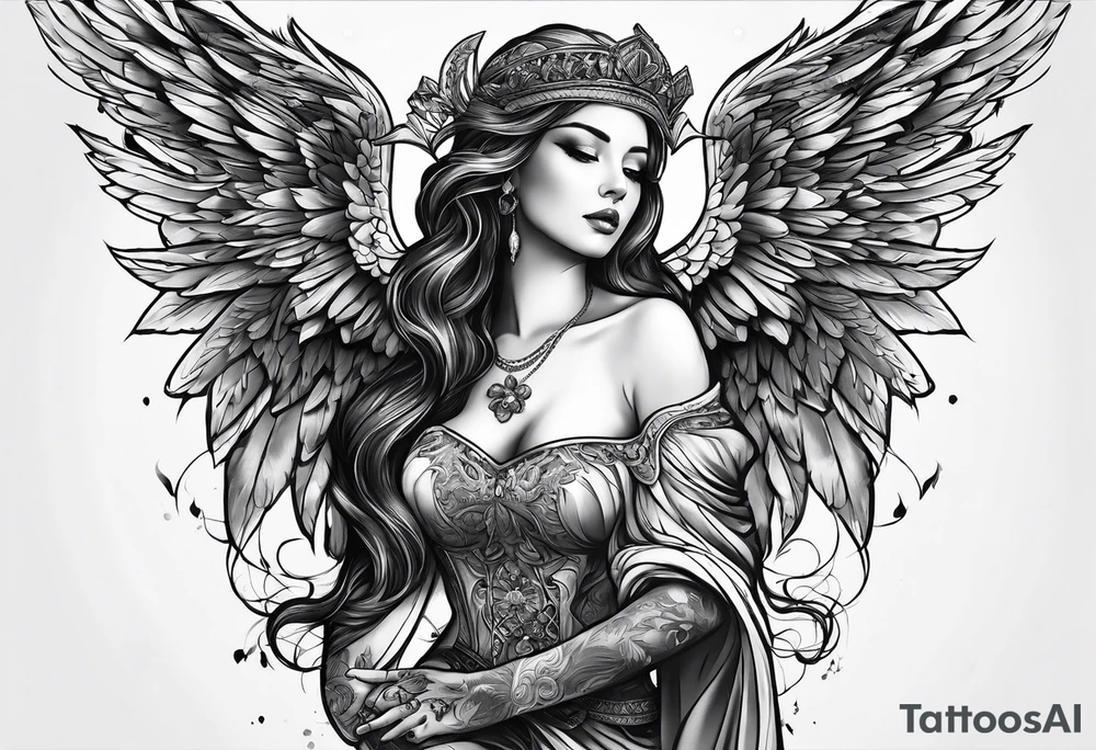 Broken angels tattoo idea