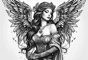 Broken angels tattoo idea