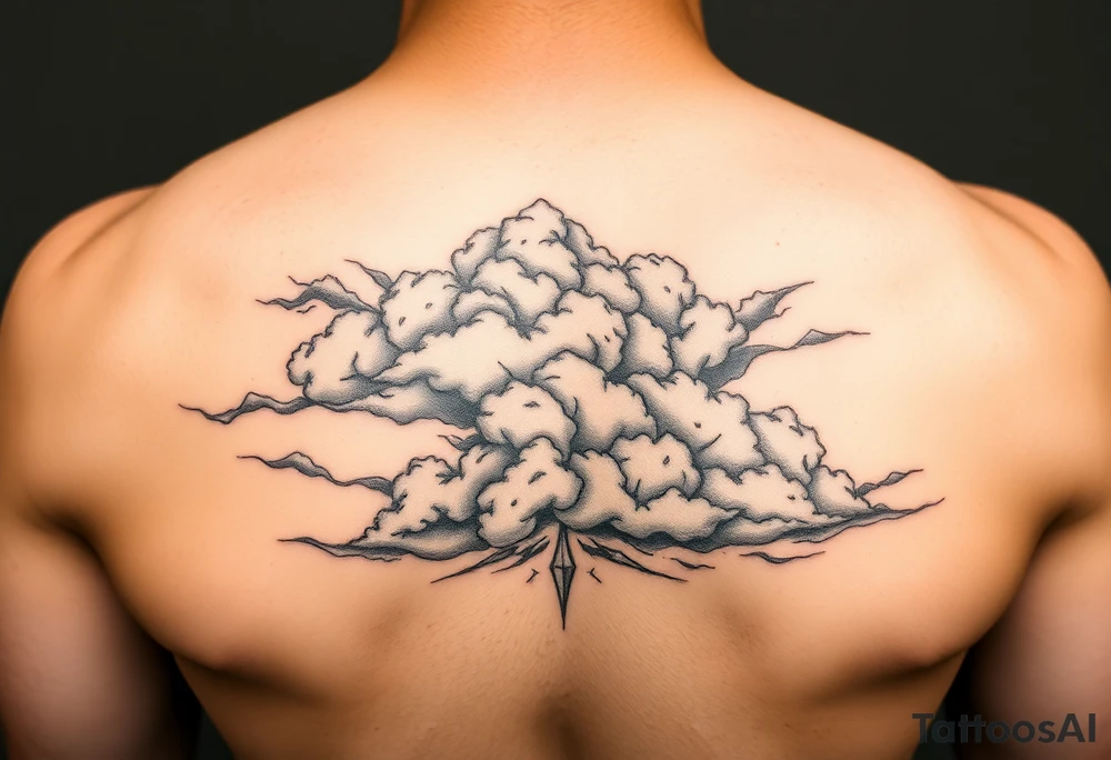 Storm clouds tattoo idea
