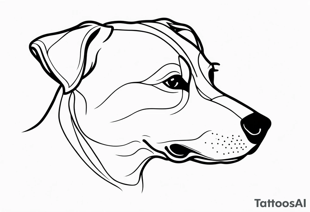 dog love tattoo idea