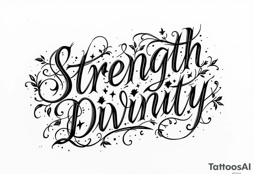 STRENGTH
DIVINITY tattoo idea