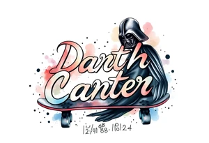 Skateboarding Darth Vader
WORDS "Darth Carter"
12/29/88-01/06/24 tattoo idea