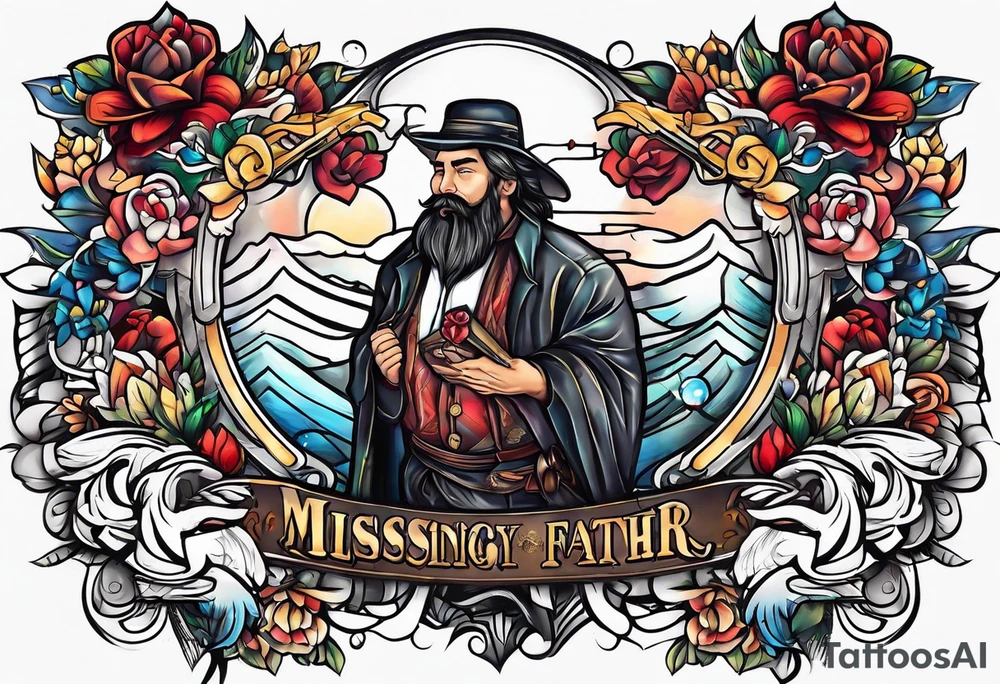 missing my father tattoo idea